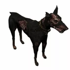 Zombie Dog Character 3d model