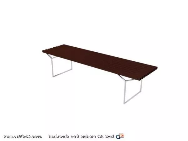 Wood Furniture Garden Bench 3d model Wood Furniture Garden Bench 3d model