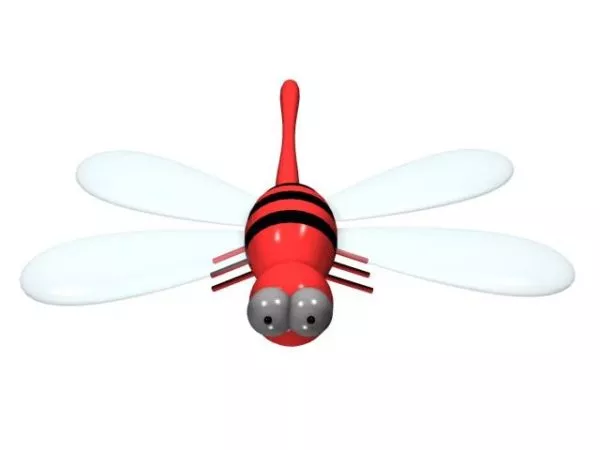 Toy Cartoon Dragonfly 3d model Toy Cartoon Dragonfly 3d model