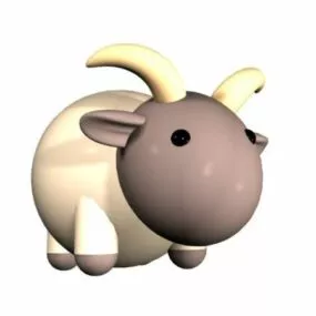 Toy Cartoon Goat 3d model