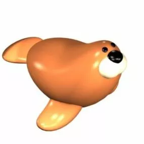 Toy Cartoon Sea Lion 3d model