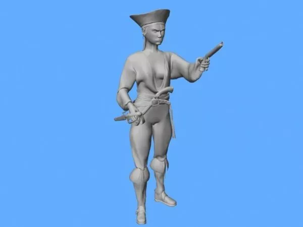 18th Century British Officer Character 3d model 18th Century British Officer Character 3d model