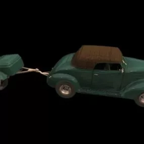 1937 Ford Convertible 3d model
