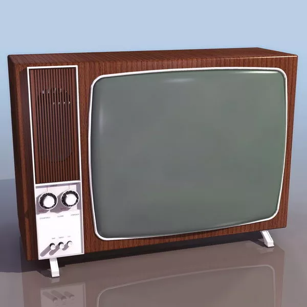 1970s Television 3d model 1970s Television 3d model