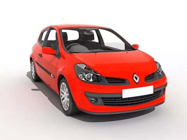 1998 Renault Clio 3d model 1998 Renault Clio 3d model
