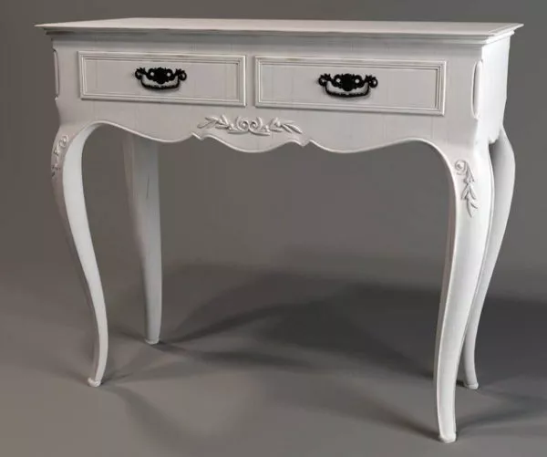 2 Drawers Classical Console Table 3d model 2 Drawers Classical Console Table 3d model