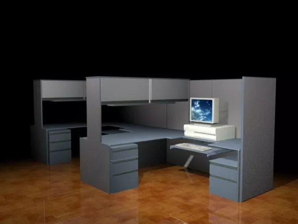 Modular Workstation Cubicle 3d model