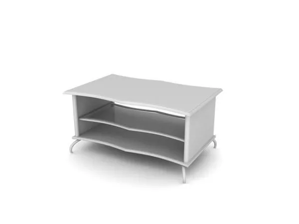 2 Tiers Coffee Table Furniture 3d model 2 Tiers Coffee Table Furniture 3d model