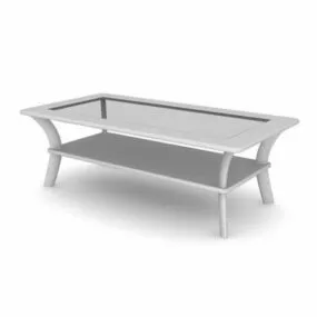 2 Tiers Tea Table Furniture 3d model
