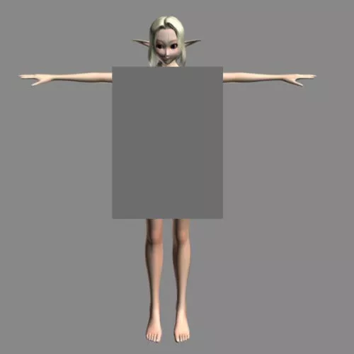 Beauty Elf Girl 3d model Beauty Elf Girl 3d model