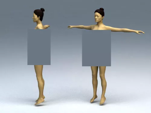Woman Body 3d model Woman Body 3d model