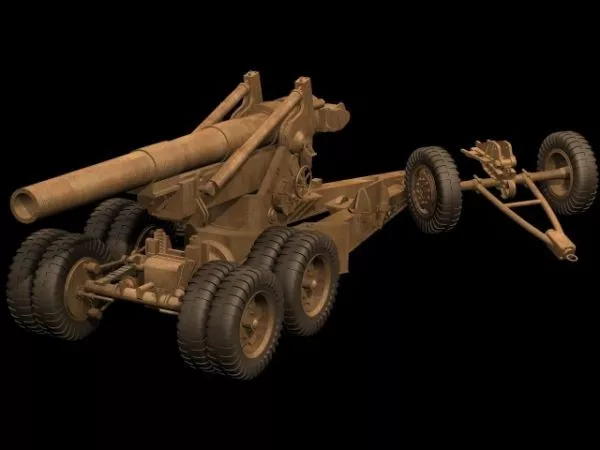Pak38 German Artillery Anti Tank 3d model
