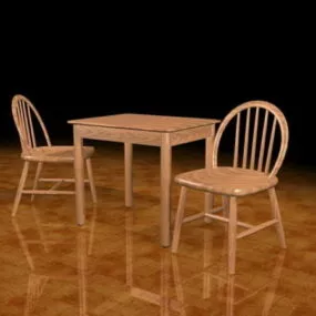 3 Piece Kitchen Dinette Sets 3d model
