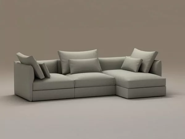 Bedspread With Pillow 3d model