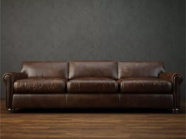 3 Seater Leather Cushion Couch 3d model 3 Seater Leather Cushion Couch 3d model