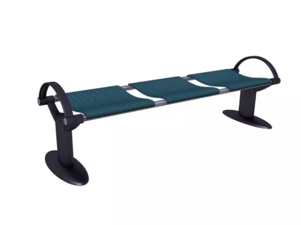 3 Seats Public Bench 3d model 3 Seats Public Bench 3d model