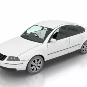 4 Door Sedan Car 3d model