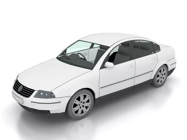 4 Door Sedan Car 3d model 4 Door Sedan Car 3d model