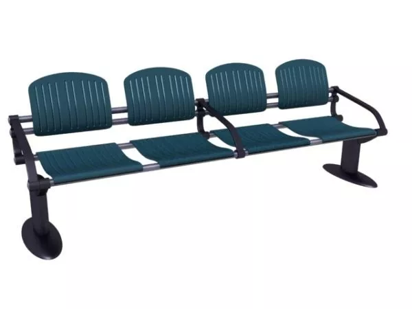 4 Seats Waiting Bench 3d model 4 Seats Waiting Bench 3d model