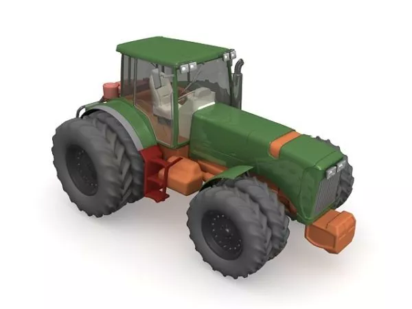 8 Wheel Tractor 3d model 8 Wheel Tractor 3d model