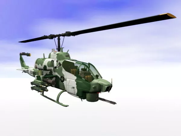 Apache Fighter Helicopter 3d model