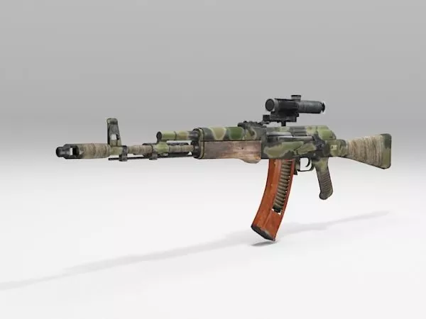 An94 Assault Rifle Gun 3d model