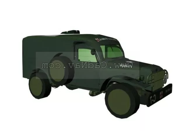 Ambwc54 Field Ambulance 3d model Ambwc54 Field Ambulance 3d model