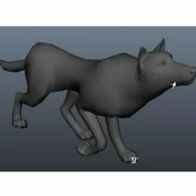 Wild Aard Wolf Animal 3d model