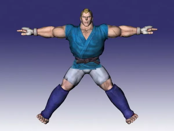 Abel In Street Fighter 3d model Abel In Street Fighter 3d model