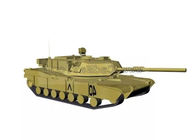 Abrams Tank 3d model Abrams Tank 3d model