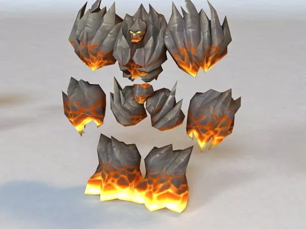 Abyssal Flamebringer Animated & Rigged 3d model Abyssal Flamebringer Animated & Rigged 3d model