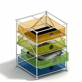 Acrylic Folder Holder Tray 3d model