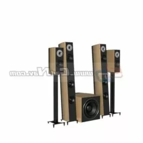 Active Audio Speaker System 3d model
