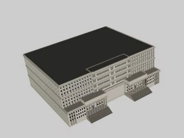 Administration Building 3d model Administration Building 3d model
