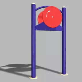 Adult Fitness Playground Equipment 3d model