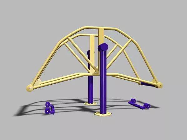 Playground Wooden Material 3d model