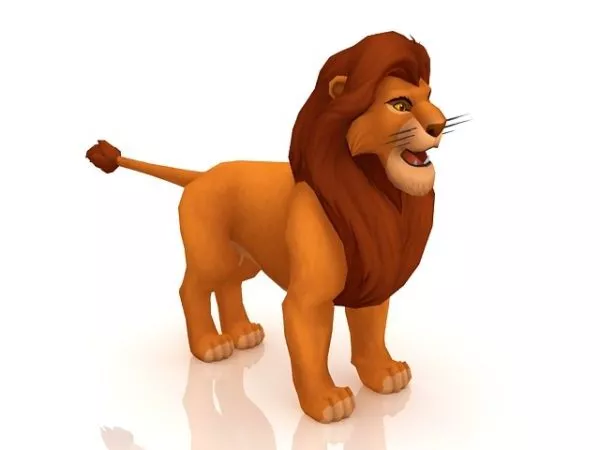 Adult Simba Character 3d model Adult Simba Character 3d model