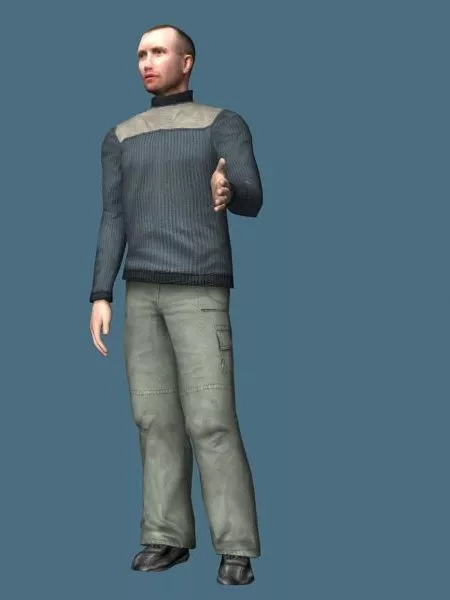 Adult Man Rigged 3d model Adult Man Rigged 3d model