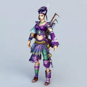 Adventure Girl 3d model