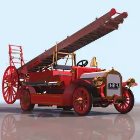 Aerial Ladder Truck 3d model