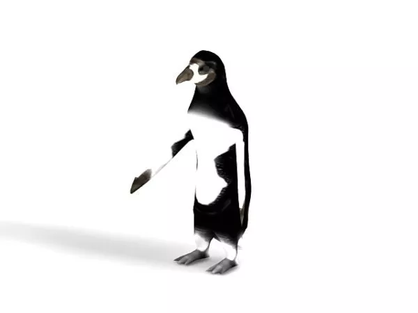 Linux Penguin Animal 3d model