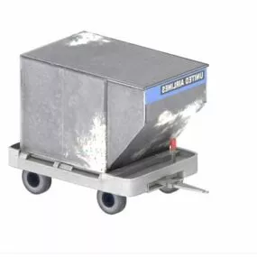 Air Cargo Container And Trailer 3d model