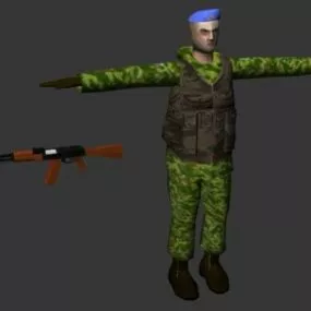 Airborne Troops Character 3d model