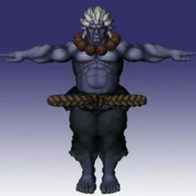Akuma In Super Street Fighter 3d model