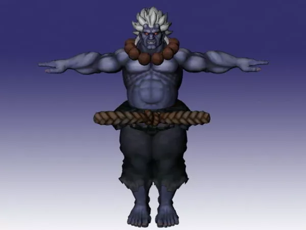 Akuma In Super Street Fighter 3d model Akuma In Super Street Fighter 3d model