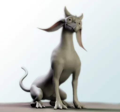 Alien Dog 3d model Alien Dog 3d model