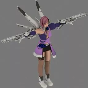 Alisa Bosconovich Girl Character 3d model