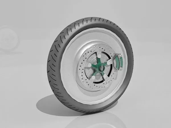 Wheel Rim Tire 3d model