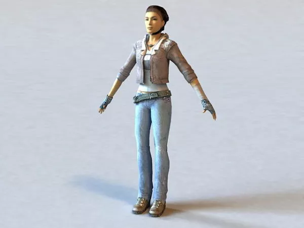 Alyx Vance – Half-life Character 3d model Alyx Vance – Half-life Character 3d model