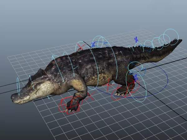 Scary Crocodile Monster 3d model